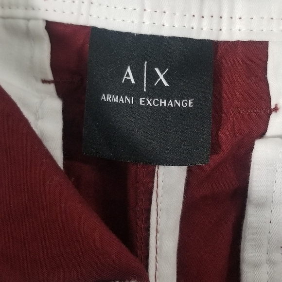 Armani Exchange Maroon Mens Dress Pants. EUC. Size Waist 36" Inseam 31.5" - Picture 4 of 7